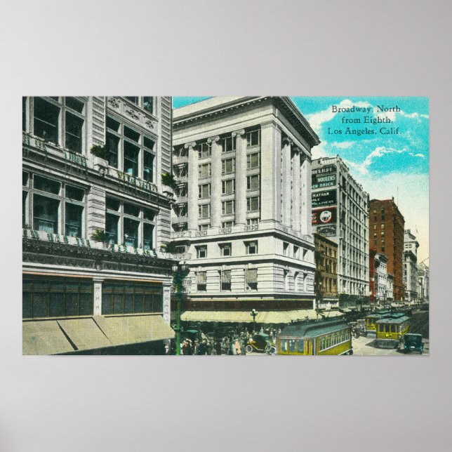 Póster Northern View of Broadway from Eighth (Frente)