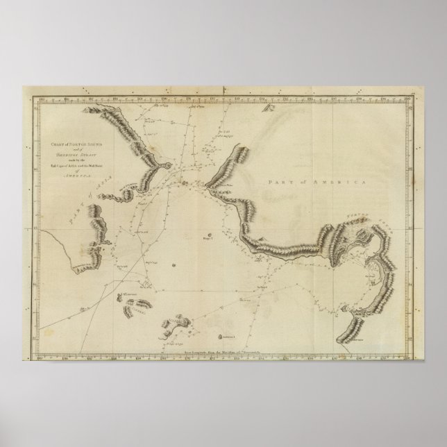 Póster Norton Sound, Bherings Strait, Alaska (Frente)