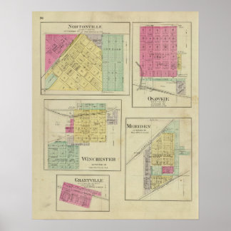 Póster Nortonville, Osawkie, Winchester, Kansas