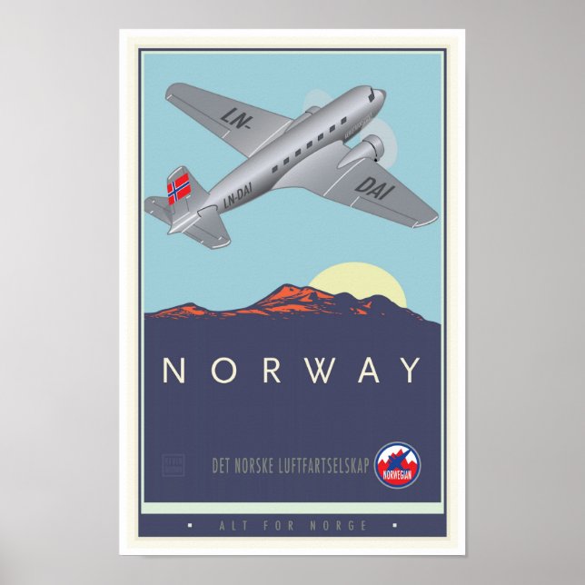 Póster Noruega (Frente)