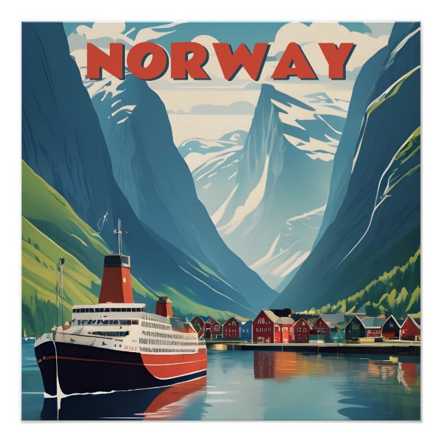 Póster Noruega (Anverso)