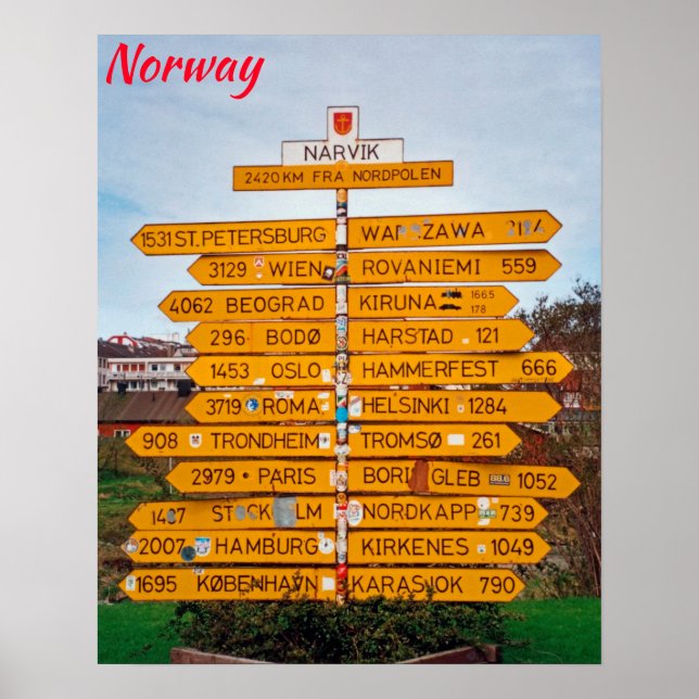 Póster Noruega (Frente)