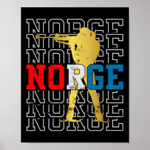 Póster Noruega Biathlon Norge Original