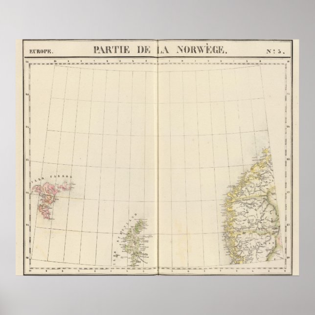Póster Noruega, Europa 3 (Frente)
