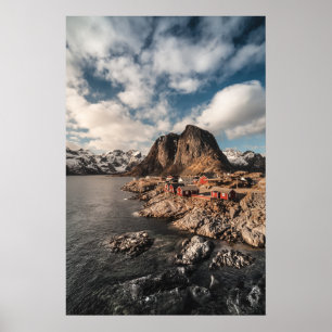 Póster Noruega Islas Lofoten Hamnoya