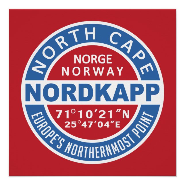 POSTER Noruega NORDKAPP (Anverso)