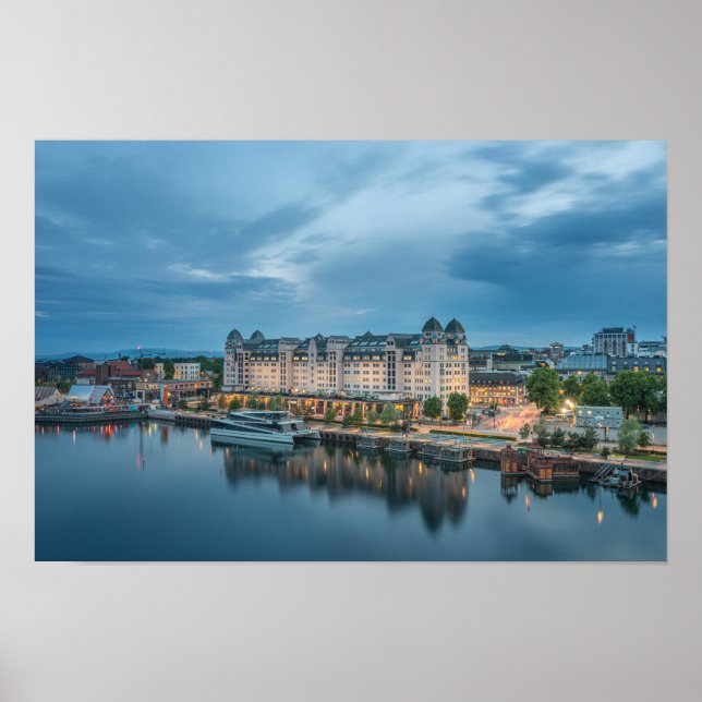 Póster Noruega Oslo (Frente)