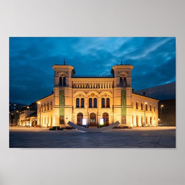 Póster Noruega Oslo (Frente)