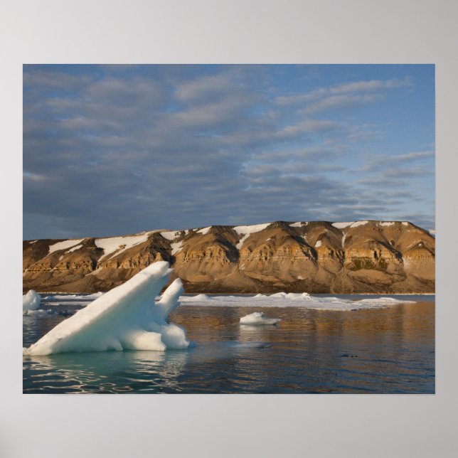 Póster Noruega, Svalbard, Isla Spitsbergen, Entorno (Frente)