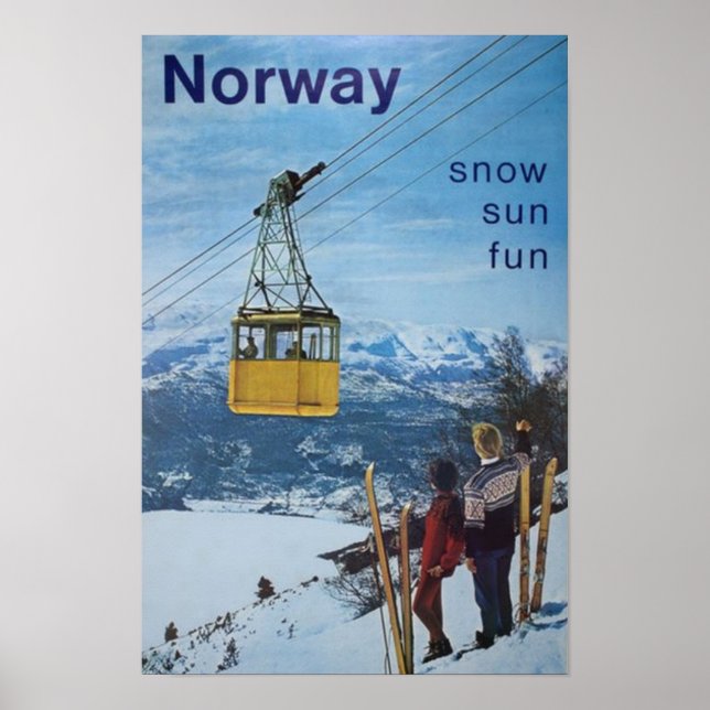 Póster Noruega: Viaje de cosecha noruega (Frente)
