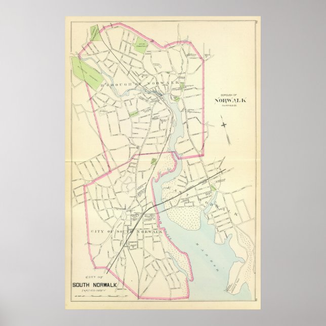 Póster Norwalk, S Norwalk (Frente)