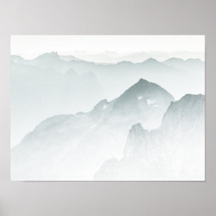 Póster Norway Mountain Landscape Photo