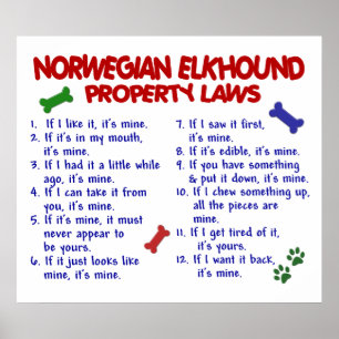 PÓSTER NORWEGIAN ELKHOUND PL2