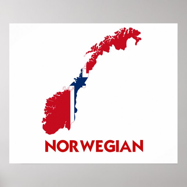 PÓSTER NORWEGIAN MAP (Frente)