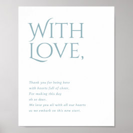 Póster Norwich Boda Gracias por asistir al Rótulo