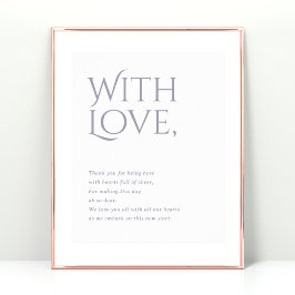 Póster Norwich Boda Gracias por asistir al Rótulo