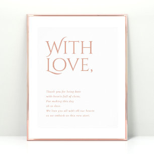 Póster Norwich Boda Gracias por asistir al Rótulo