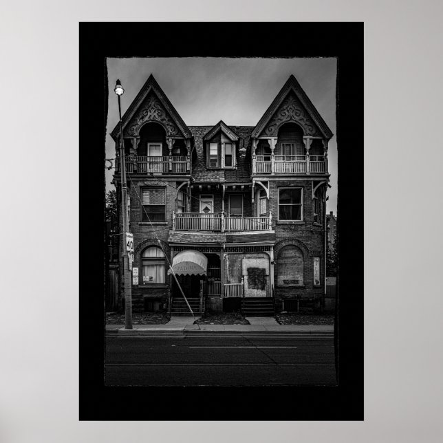 Póster Nos 9 - 11 Spadina Road 1 con Frontera (Frente)