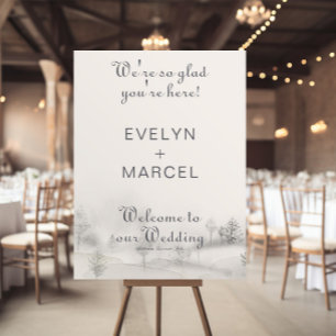Póster Nos alegra que estés aquí, bienvenida a la boda de