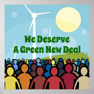 Póster Nos merecemos un Nuevo Acuerdo Verde