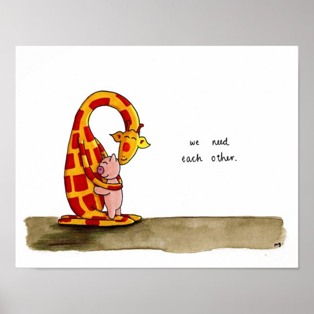 Póster Nos necesitamos unos a otros - Poster (Frente)