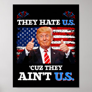 Póster Nos odian porque son estados unidos, estados unido