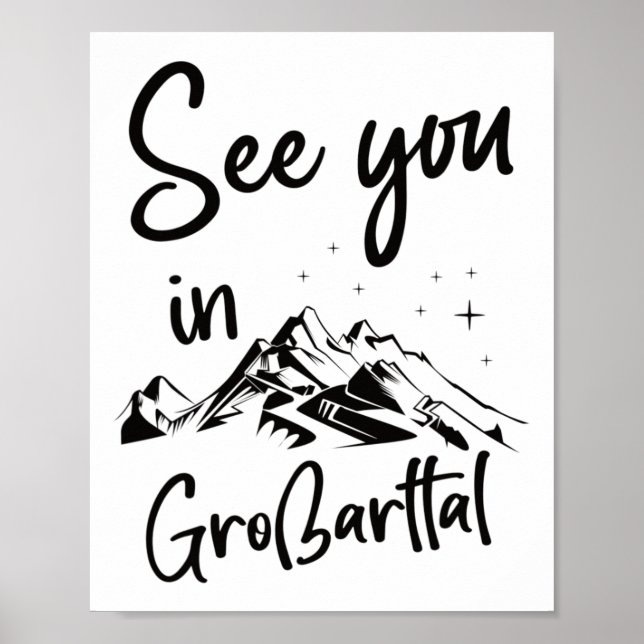 Póster Nos vemos en Großarltal Sheimerburger Land Austria (Frente)