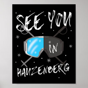 Póster Nos vemos en Hauzenberg Alemania Vacation Ski Gogg