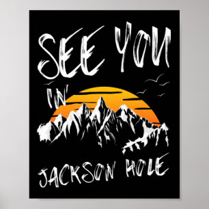 Póster Nos Vemos En Jackson Hole Eeuu Vacation Ski