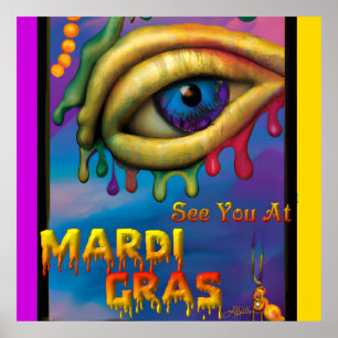 Póster Nos Vemos En Mardi Gras Eye