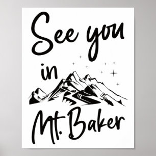 Póster Nos Vemos En Mt. Baker Usa Vacation Ski