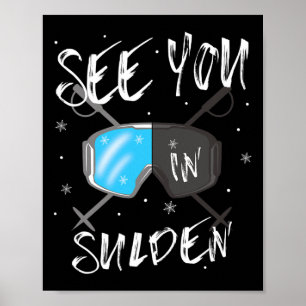 Póster Nos vemos en Sulden Senderismo Italia Vacaciones E