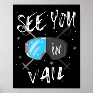 Póster Nos Vemos En Vail Usa Senderismo Vacacional En Gog