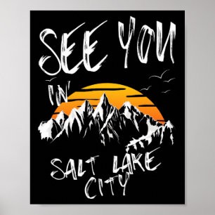 Póster Nos Visitamos En Salt Lake City Eeuu Vacation Ski 
