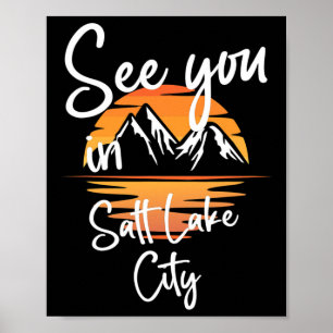 Póster Nos Visitamos En Salt Lake City Eeuu Vacation Ski 