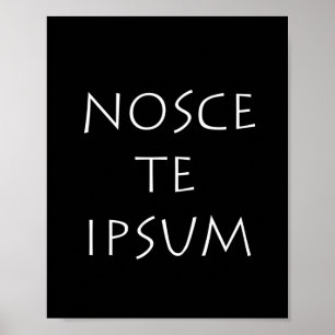 Póster Nosce te ipsum