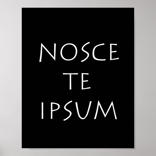 Póster Nosce te ipsum (Frente)