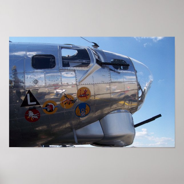 Póster Nose Art Detail of B-17 "Yankee Lady" (Frente)