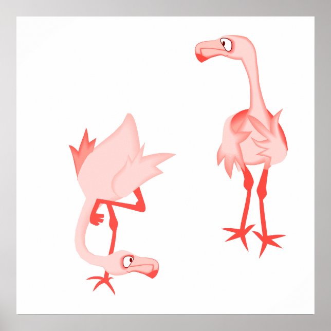 Póster Nosey flamingo (Frente)