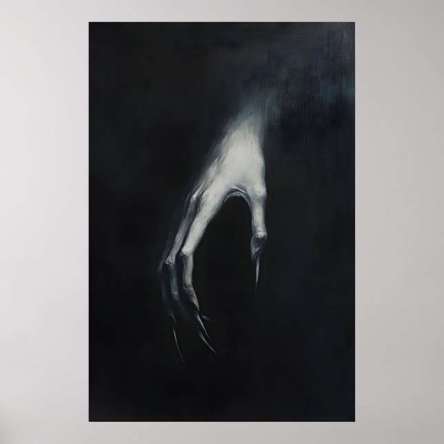 Póster Nosferatu Dracula Clawed Hand in Darkness, Gothic (Frente)