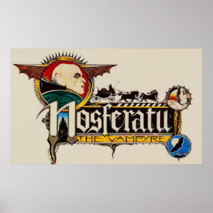 PÓSTER NOSFERATU LA PELÍCULA HORROR DE VAMPYRE 1979