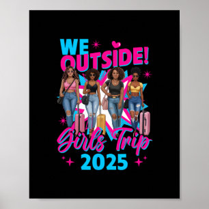 Póster Nosotras Fuera Viaje de Chicas 2025 Chicas Afro Mu