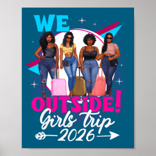 Póster Nosotras Fuera Viaje de Chicas 2026 Chicas Afro Mu