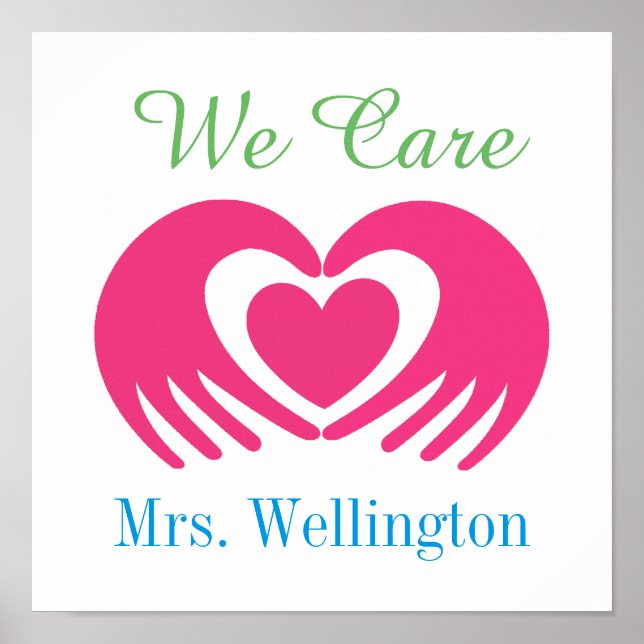 Póster Nosotros cuidamos - Poster de la escuela de profes (Frente)