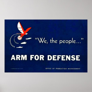 Póster Nosotros, el pueblo... Arm for Defense - Vieja Seg