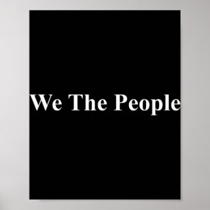 Póster Nosotros El Pueblo Estados Unidos Democracia Trump