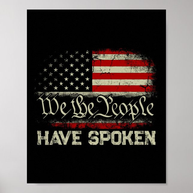 Póster Nosotros, el pueblo, hemos hablado para reelegir a (Frente)