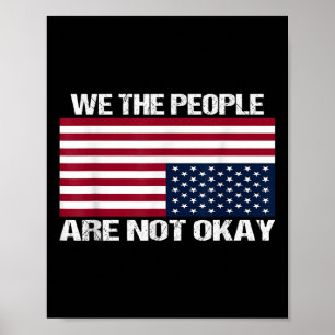 Póster Nosotros, el pueblo, no estamos bien, bandera nort