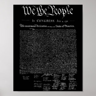 Póster Nosotros el pueblo _ nosotros declaración de indep