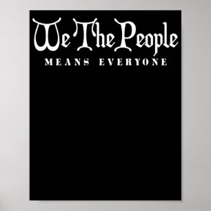 Póster Nosotros El Pueblo Significa Todos